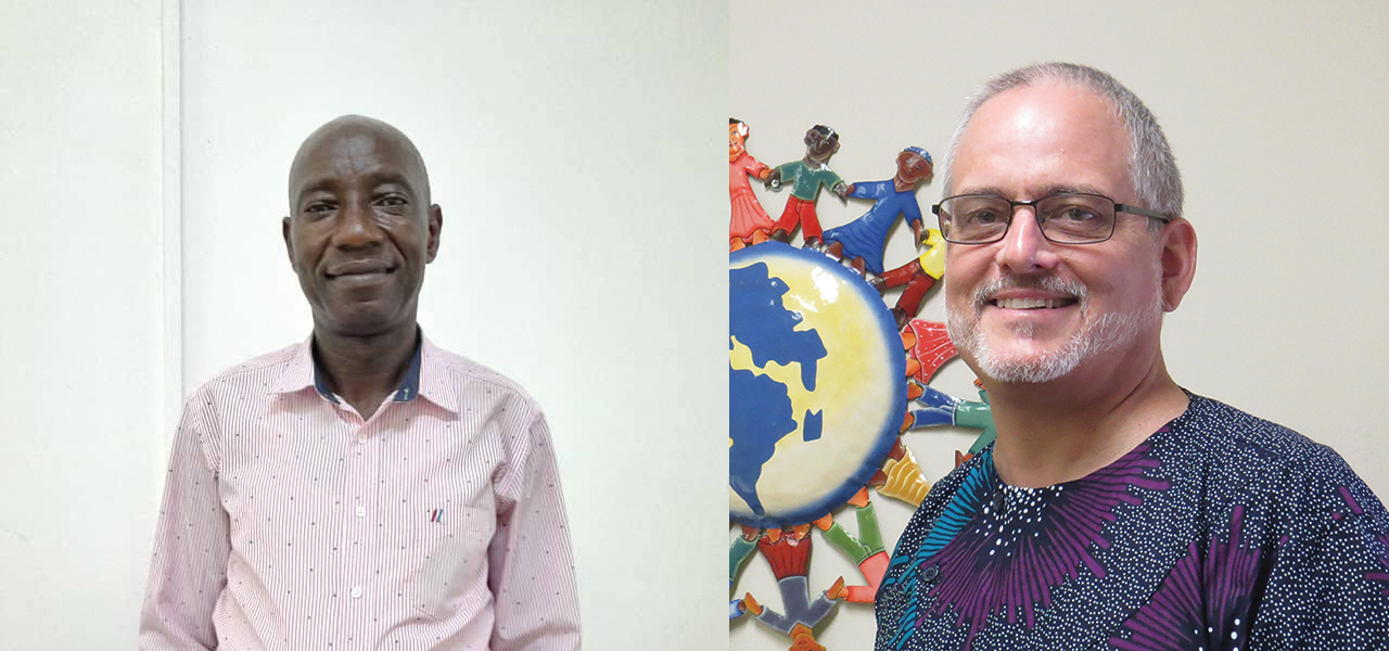 John Fumana, left, of the Democratic Republic of Congo and Bruce Yoder of Canada have been appointed to work as a team leading Africa Inter-Mennonite Mission as executive coordinators. — Africa Inter-Mennonite Mission