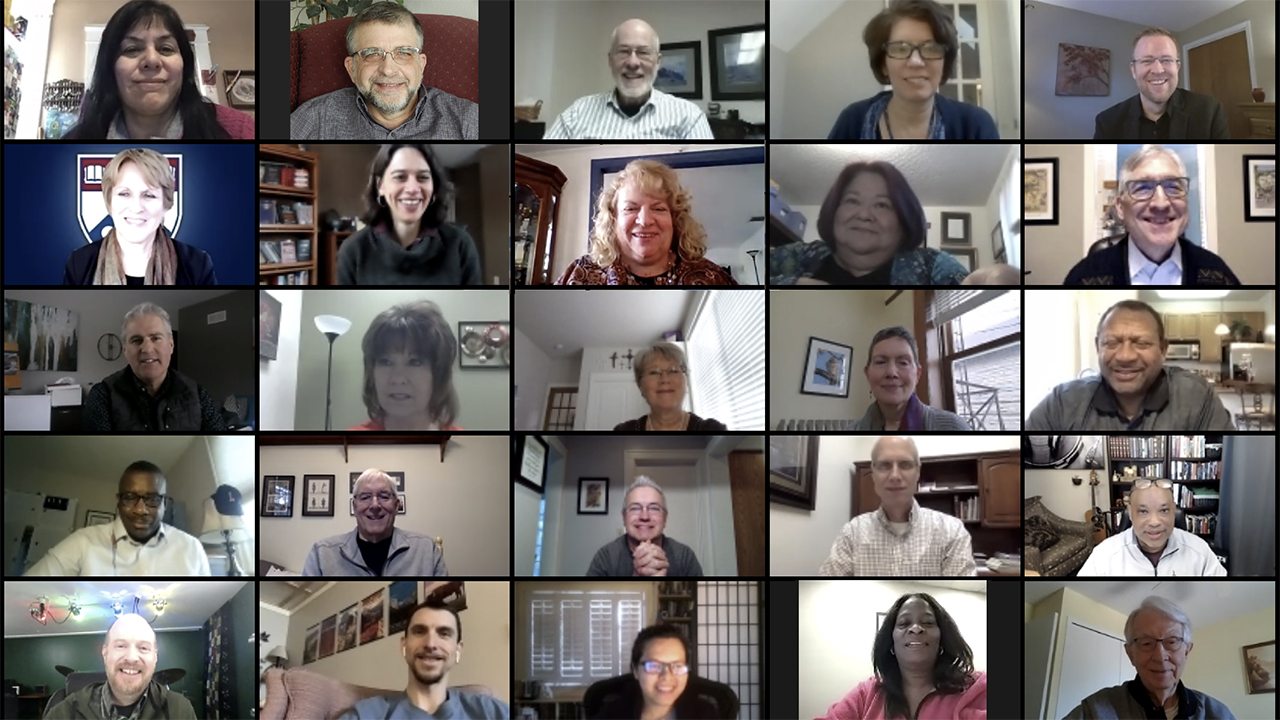 Members of the Mennonite Church USA Executive Board, denominational staff, agency leaders and guests met virtually Jan. 22-23. — Mennonite Church USA