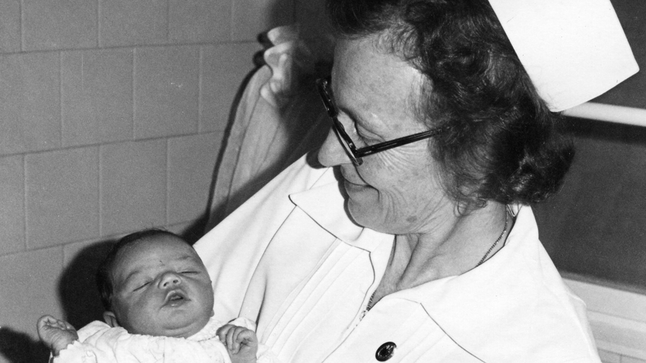 Bonny Driver worked as a nurse at the evangelical hospital in Barcelona, Spain. — Mennonite Church USA Archives