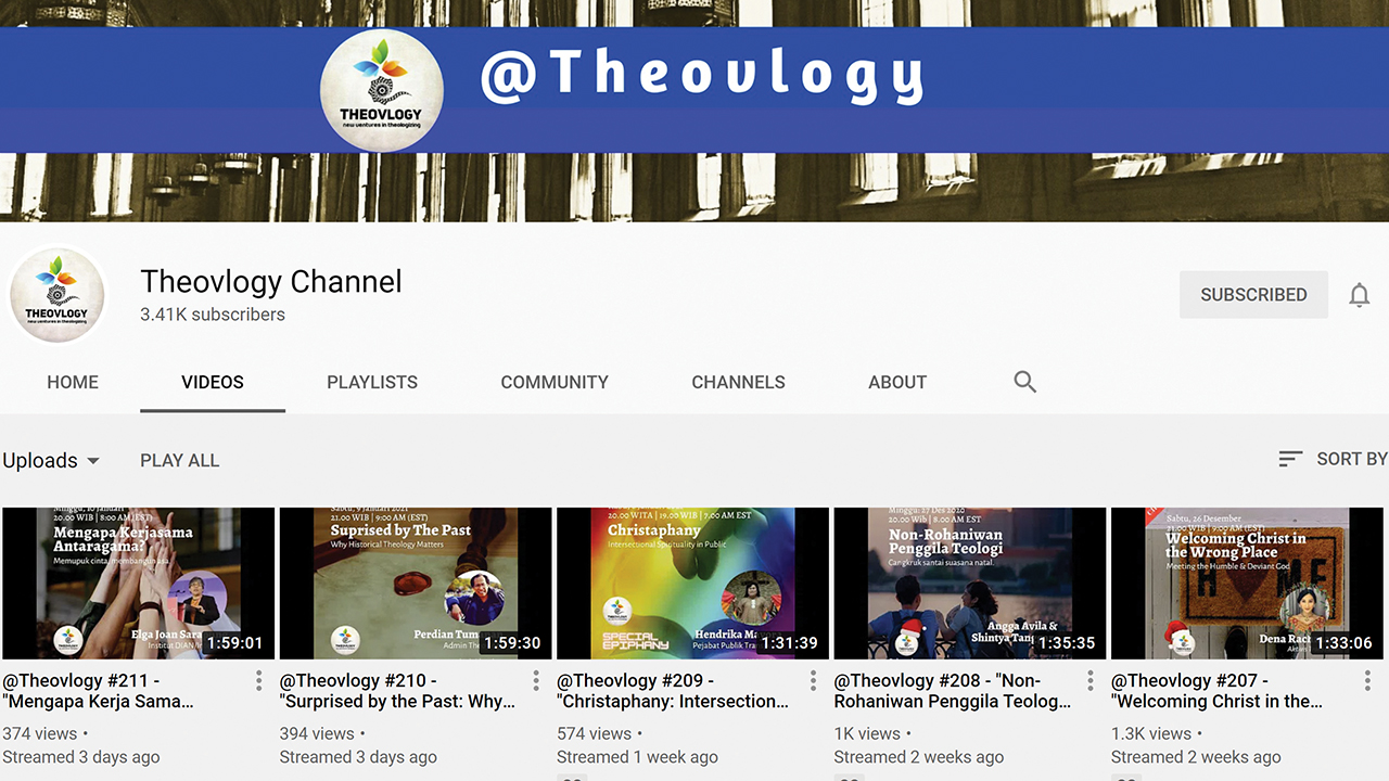 Theovlogy is a video blog or "vlog" that developed a following an international following of 250,000 in about two years. — Theovlogy
