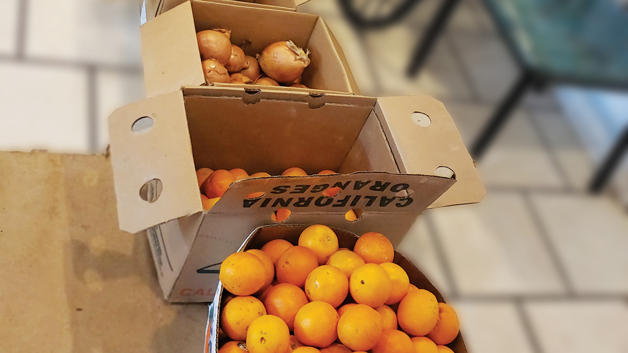 Produce ready for distribution by Philadelphia Praise Center. — Aldo Siahaan