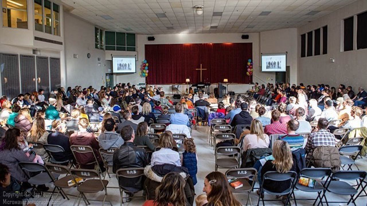 Artisan Church holds a worship service in 2019 in Vancouver, B.C. — Artisan Church