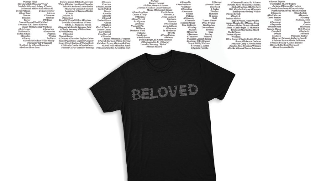 Rafael Barahona designed T-shirts inspired by the “say their names” cry for racial justice. — Rafael Barahona