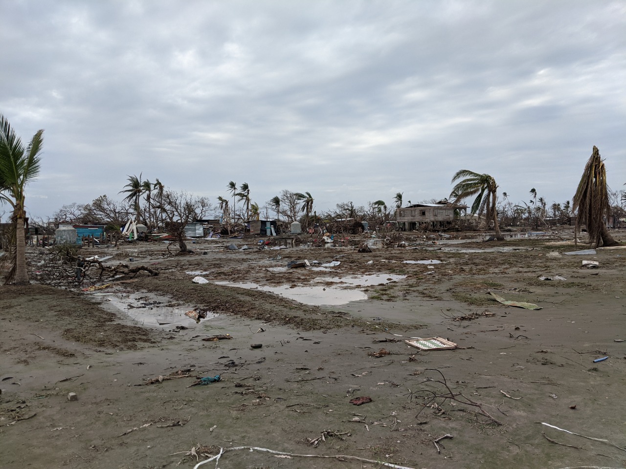 Bilwi, Region Autónoma Costa Caribe de Nicaragua. Foto tomada por el equipo facilitador de “Más allá del desastre” en su visita a la Region Caribe, después del paso del Huracán Eta y Iota.