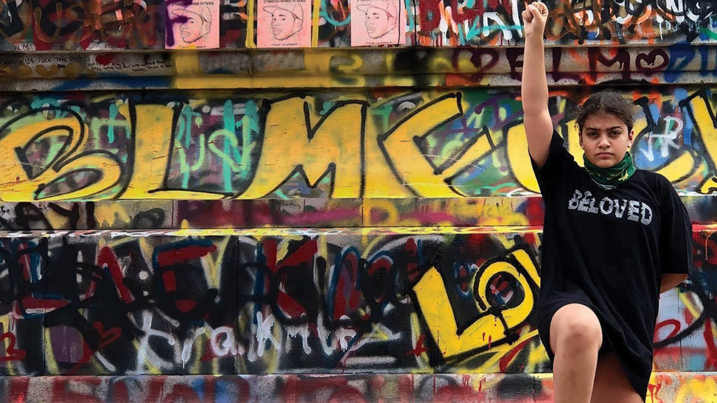 Landon Carter poses in front of the Robert E. Lee statue in Richmond, Va. Landon’s mother, Aimee Carter, is a former coworker of Rafael Barahona from the University of Virginia and ordered the shirt from him. Aimee said: “I took [the photo] at the Robert E. Lee statue in Richmond, Va., in the days following protests in Richmond after the deaths of George Floyd and Breonna Taylor — among hundreds of others.” — Aimee Carter