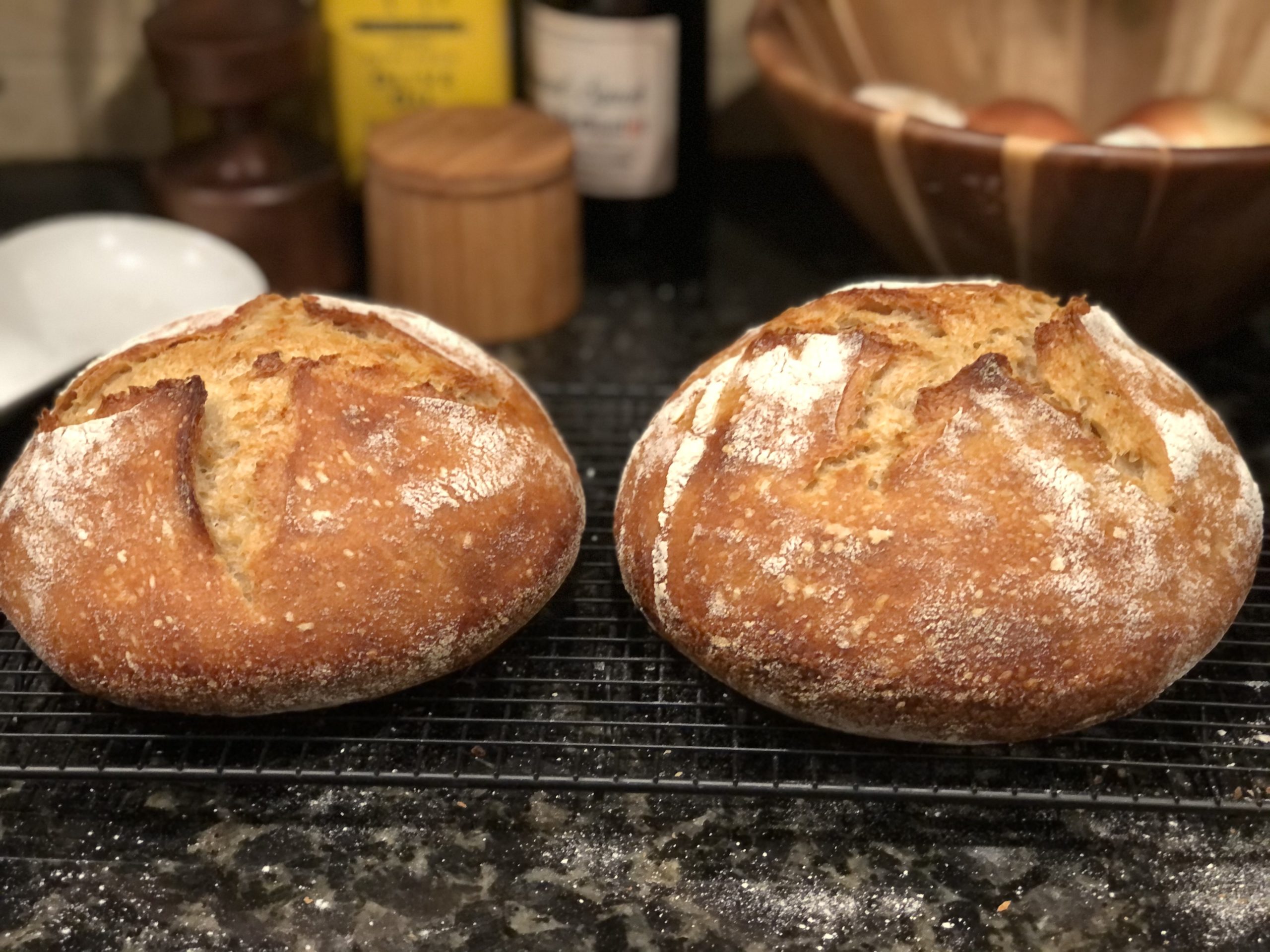 Photo and sour dough by Kate Wentland. Kate is the daughter of David and Leann Augsburger.