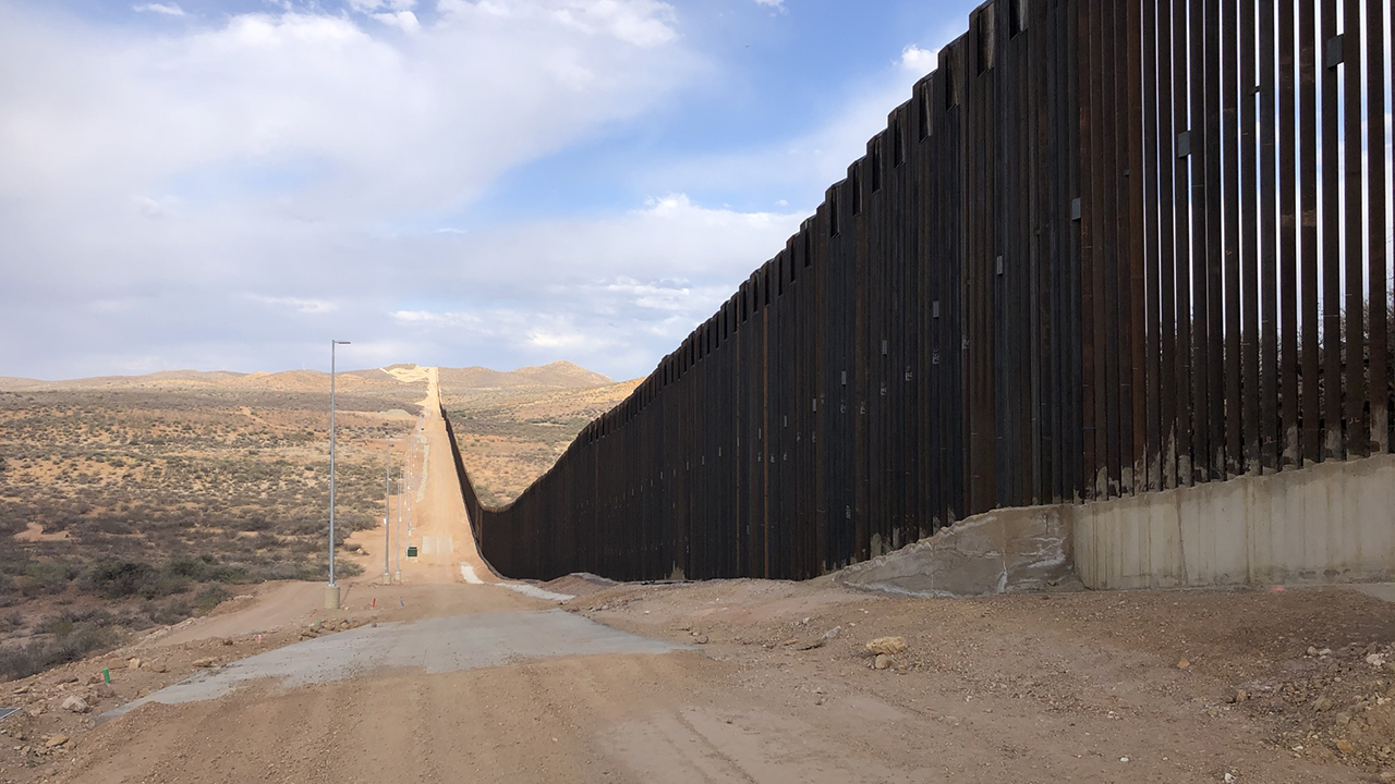 About one-third of the U.S.-Mexico border, just over 650 miles, has a vehicle or pedestrian barrier. This photo was taken about 30 miles east of Douglas, Ariz. — Ron Byler