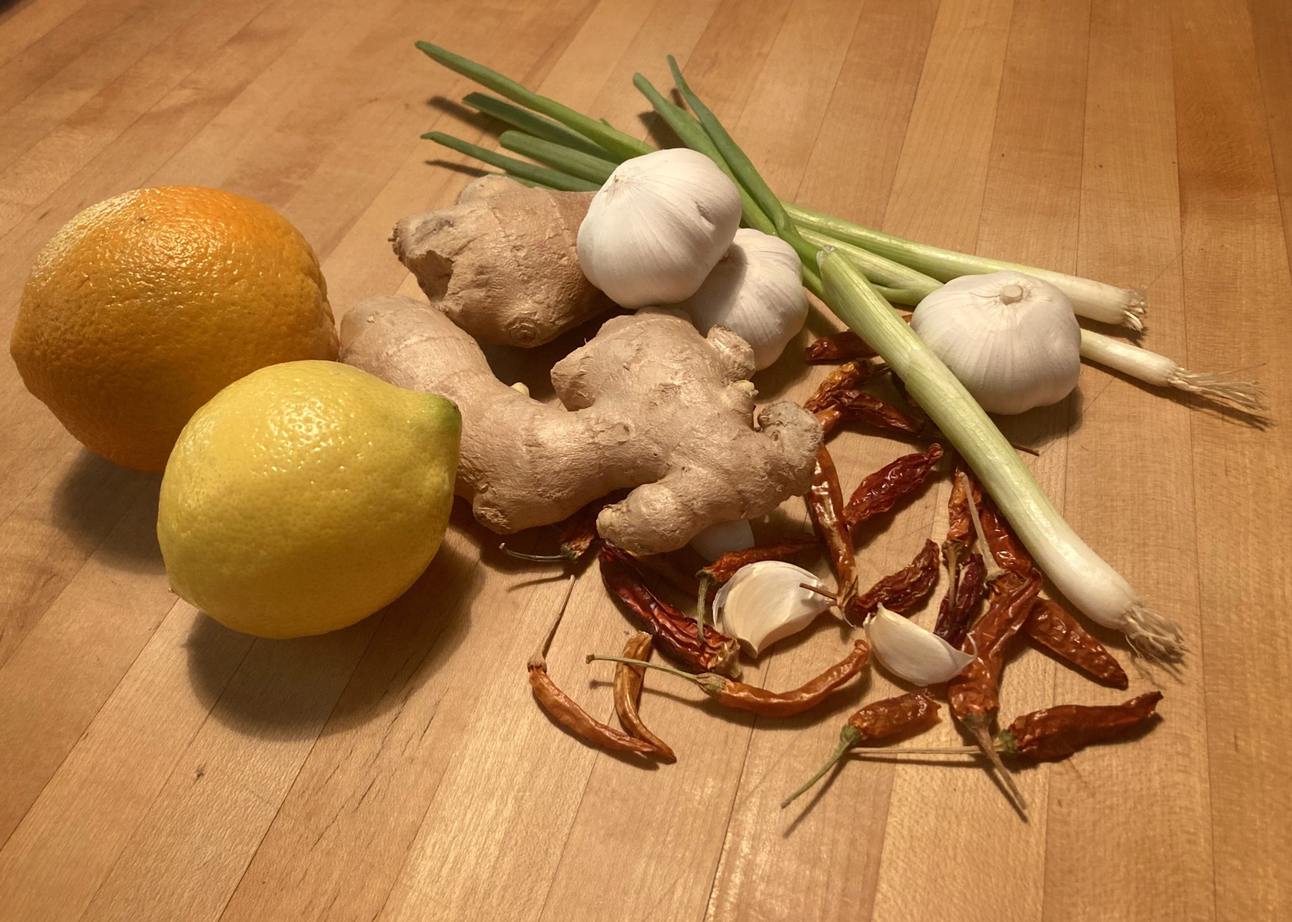 Ingredients for a Citrus Chili Oil from the cookbook All Under Heaven by Carolyn Phillips. Photo by Leann Augsburger.