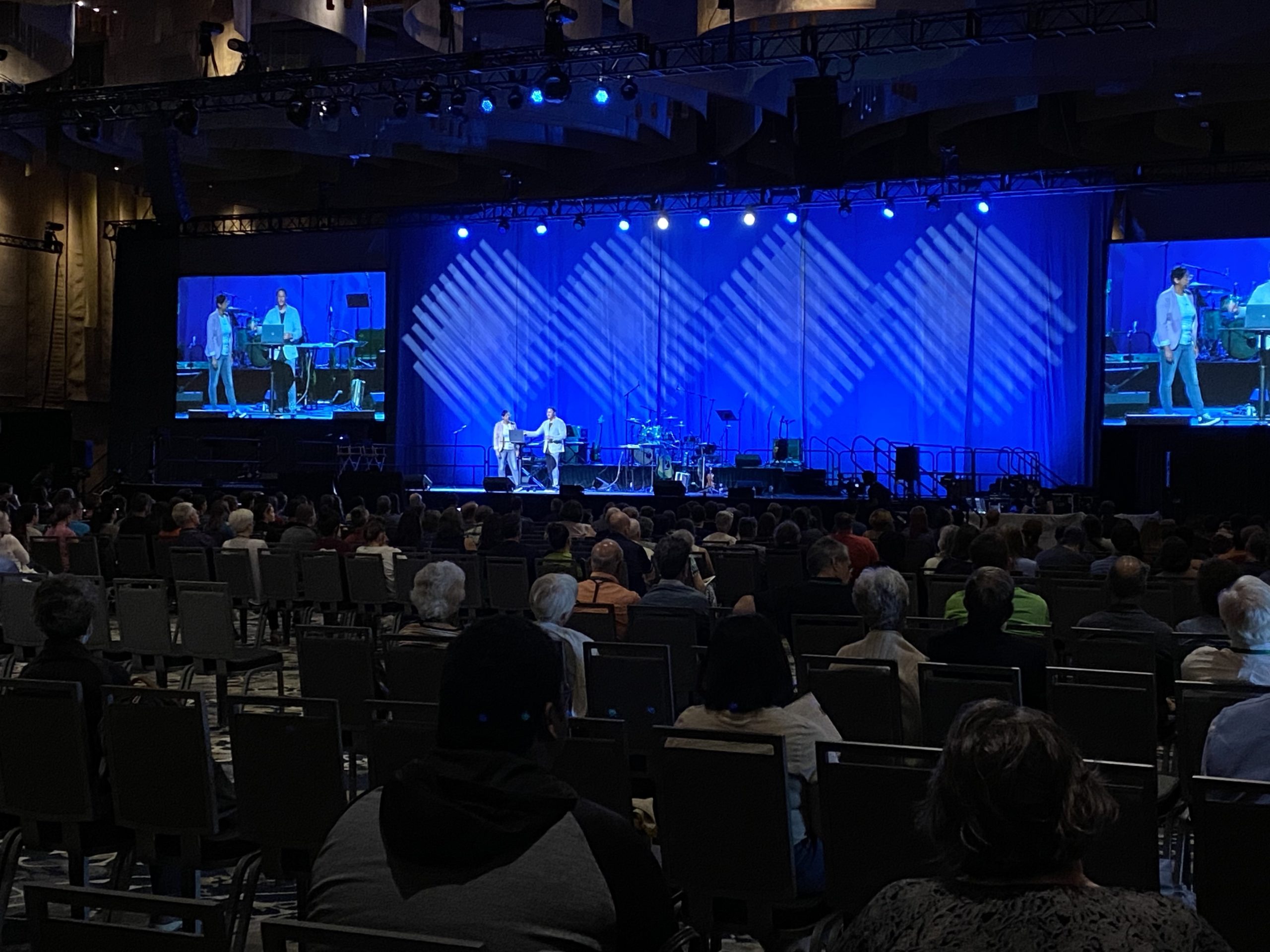 MennoCon21 first Worship evening. Speakers Pastor Lesley Francisco McClendon and Pasor Caleb McClendon of C3 - Calvary Community Church, Hampton, Virginia.