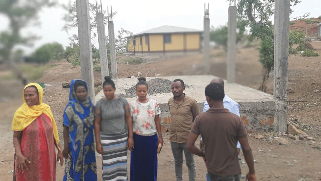Only the foundation of the Meserete Kristos Church church-planting center in Dansha, Ethiopia, has been built due to a lack of income. Conflict since November severely limits activities. — Meserete Kristos Church