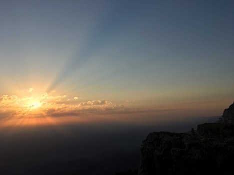 Amanecer. Foto tomada por Guisela Bravo