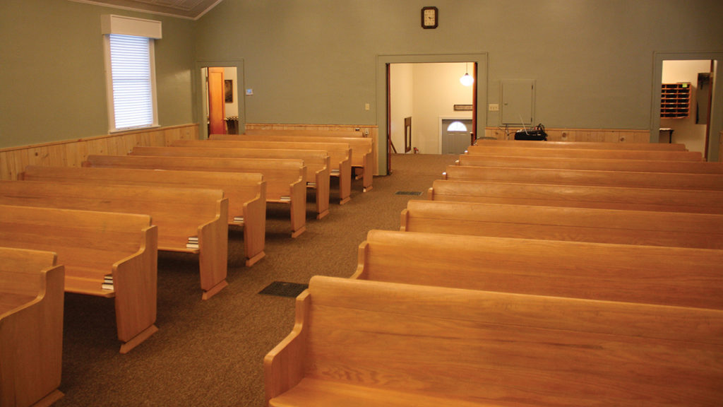 Filer Mennonite Church used the pews for at least 30 years. — Filer Mennonite Church