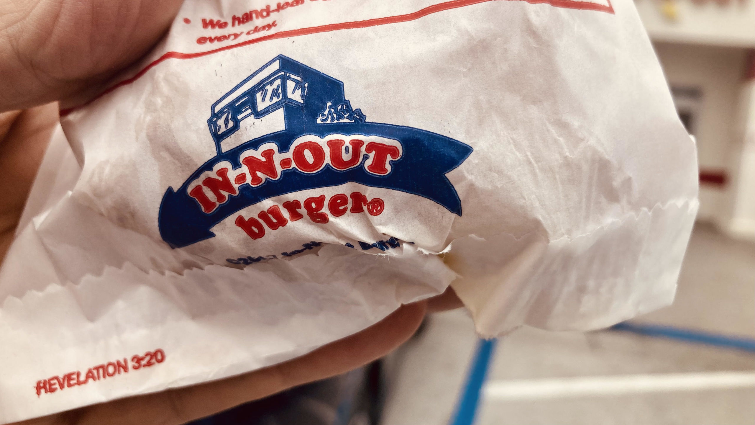 “New Verses (versa verses) for In-N-Out Burgers.”