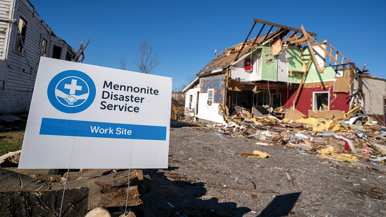 Mennonite Disaster Service began hauling away debris in January from Mayfield, Ky., where more than 300 homes were destroyed by a December tornado. — Paul Hunt/MDS
