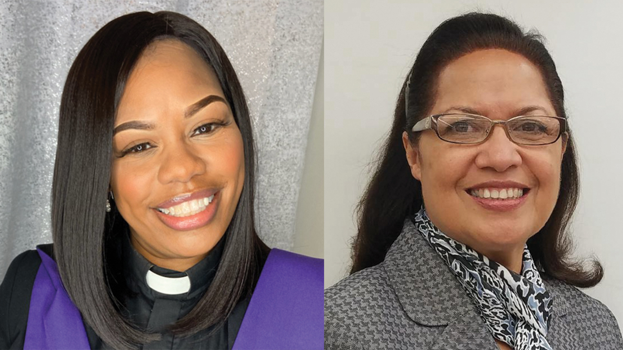 Hyacinth Banks Stevens, left, and Juanita Nuñez are the first female bishops in LMC.
