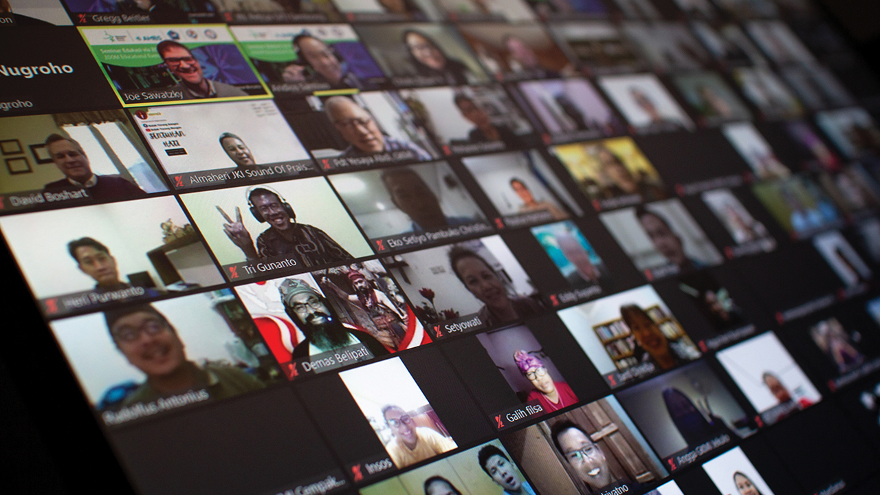 Attendees sign off at the end of the second session of the “From Chaos to Shalom” virtual education series. — Travis Duerksen/MMN