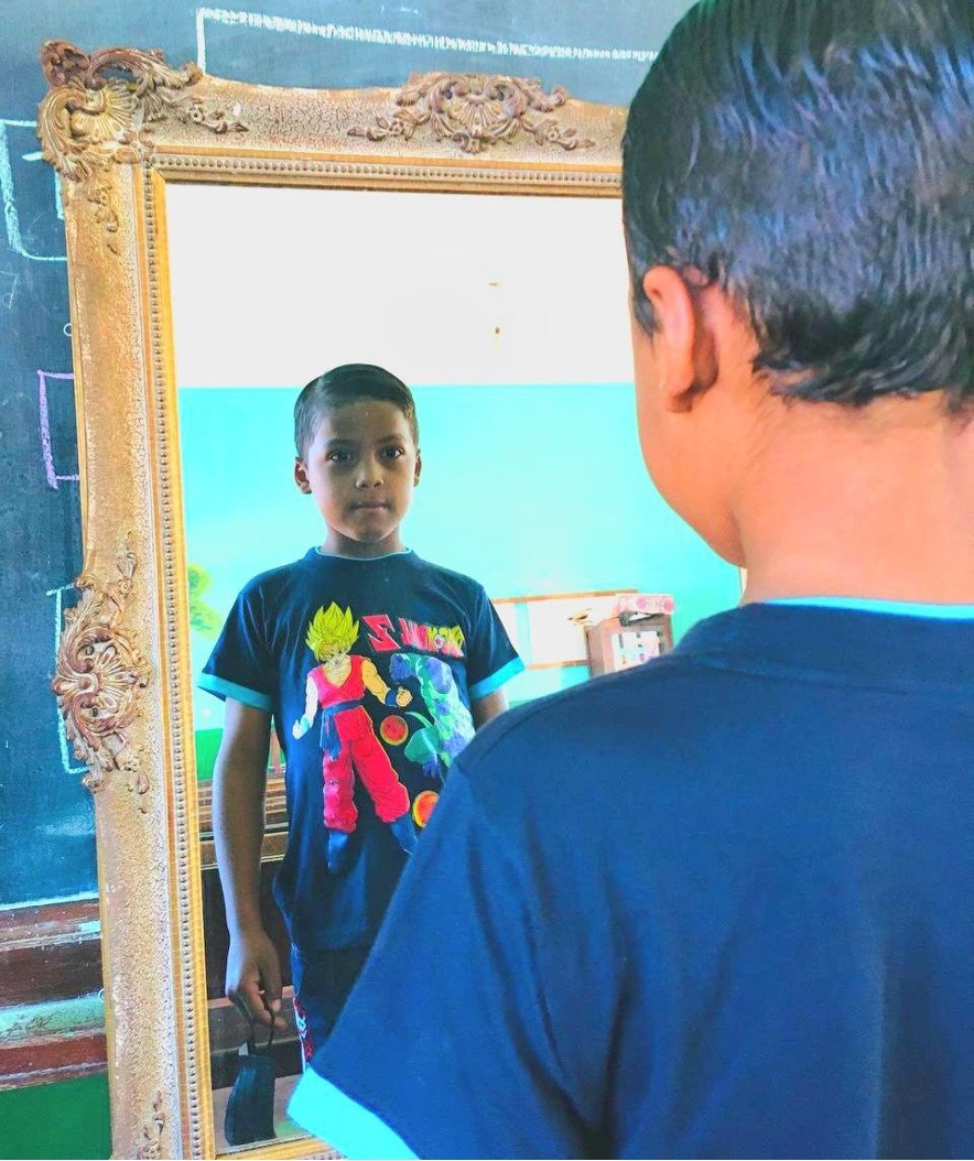 Foto tomada por Guisela Bravo en la escuela Sagrada Familia, Roboré - Bolivia