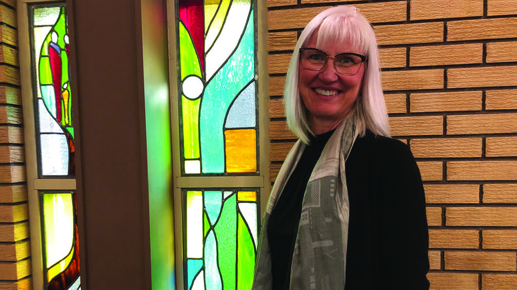 Mary Anne Isaak, pastor of River East Church in Winnipeg, Man., wrote the story in "On Holy Ground" with the three deleted pages. — Courtesy of Mary Anne Isaak