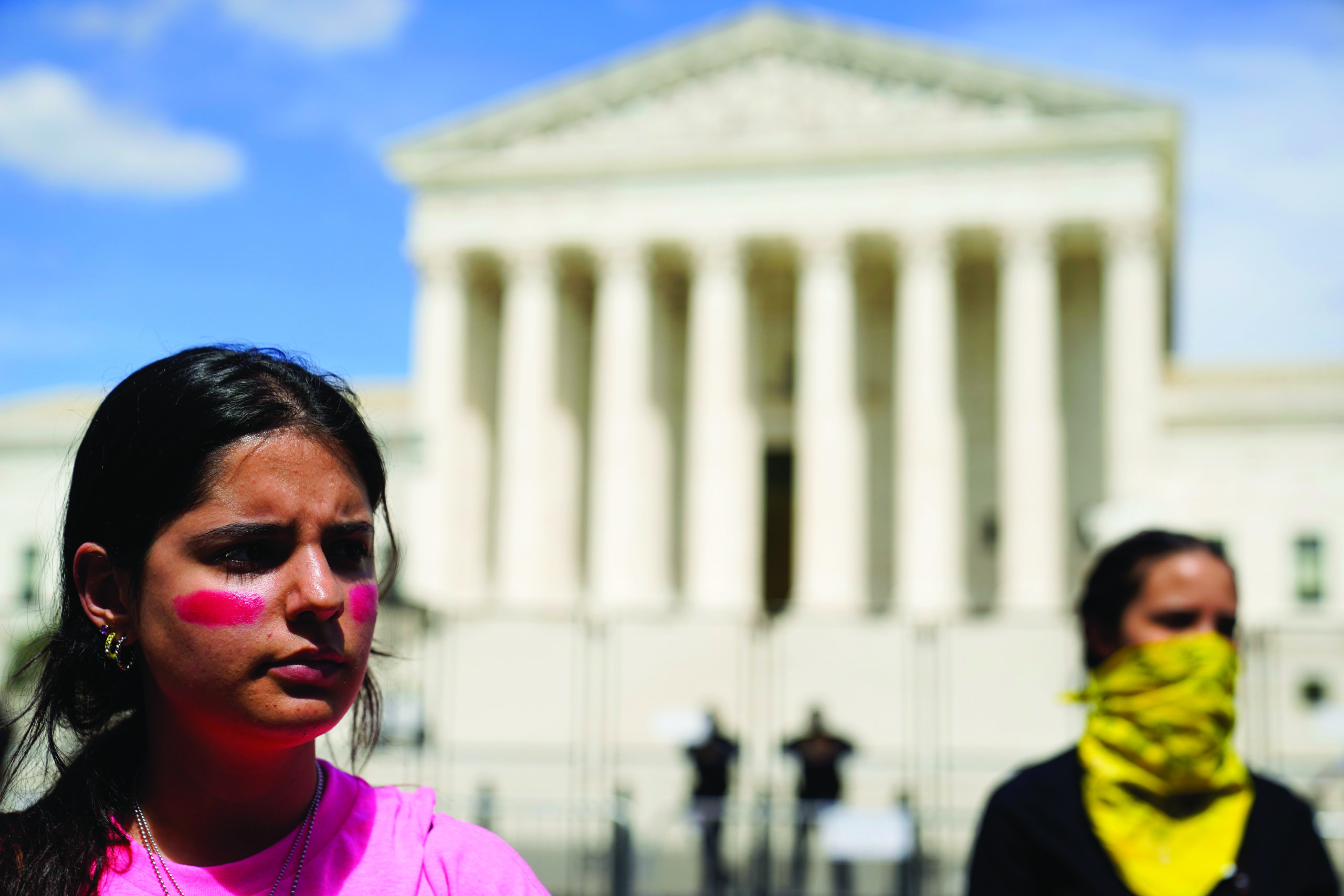 Demonstrators protest outside of the U.S. Supreme Court on June 28. — Mariam Zuhaib/AP