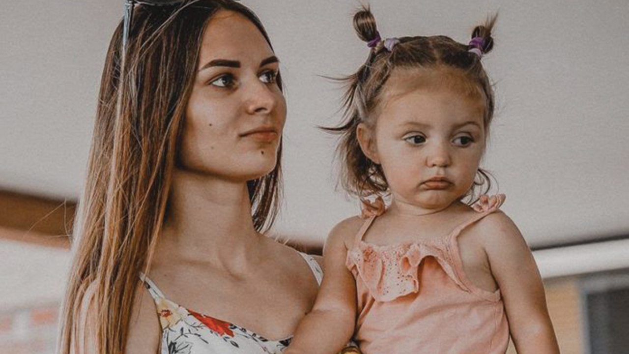 Iryna Shcherbynin and her family are living at Thrive Center. Iryna, a professional violinist, and her husband, Maks, hope to open a barbershop in Spokane. — Marshall McLean