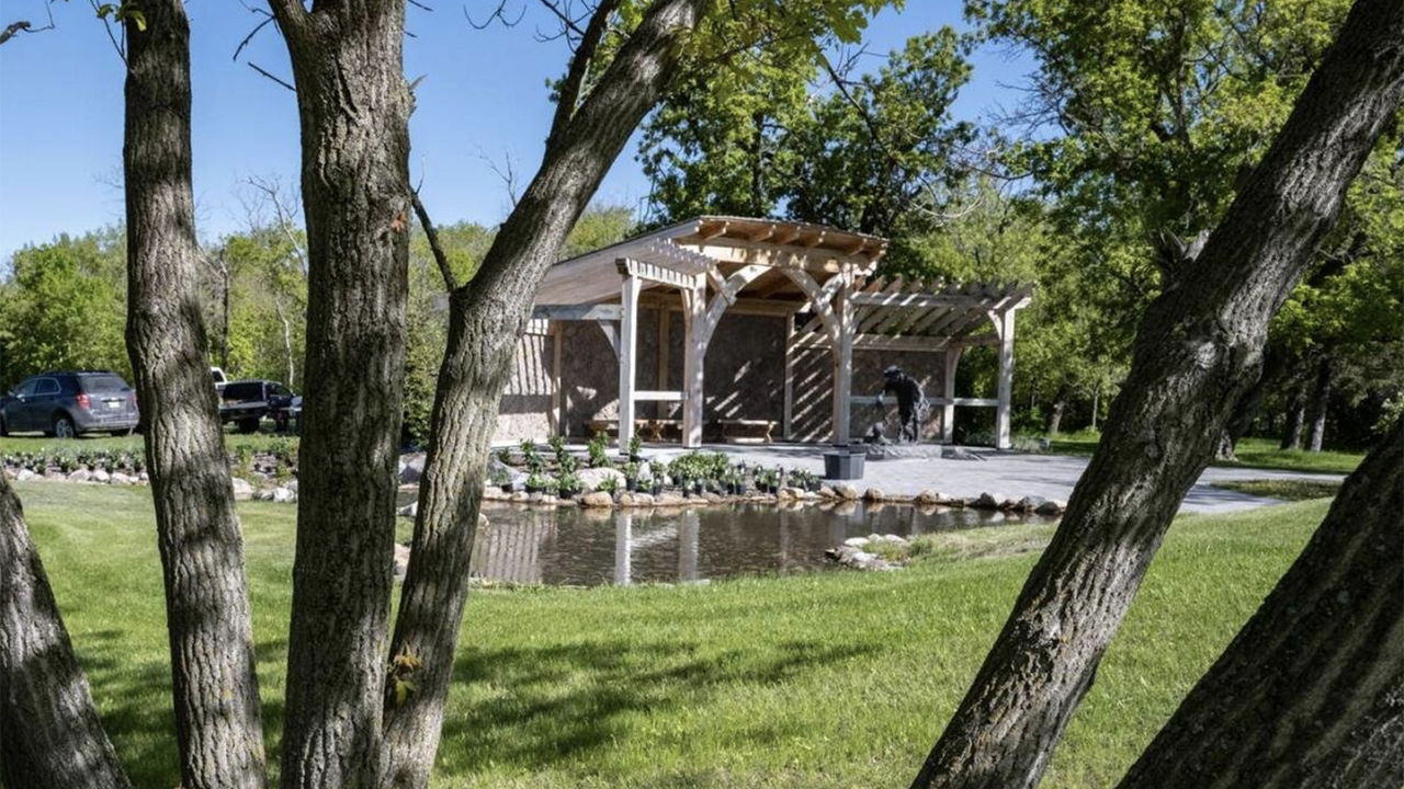 Mennonite Heritage Village opened its Dirk Willems Peace Garden on Aug. 20. — Mennonite Heritage Village