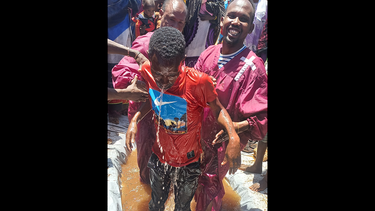 Meserete Kristos Church representatives baptized 120 people in August in southern Ethiopia’s Borena region. They used water that people carried six miles in plastic jugs to fill a pit lined with plastic. The MKC has more than 40 church-planting centers in the region, supported with monthly giving and mission workers. — MKC Newsletter