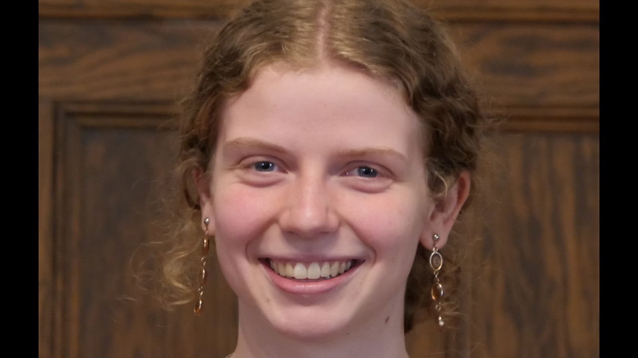 Darnika Warkentin, a third year student at Canadian Mennonite University, is the winner of the 2022 C. Henry Smith Peace Oratorical Contest. — Mennonite Central Committee