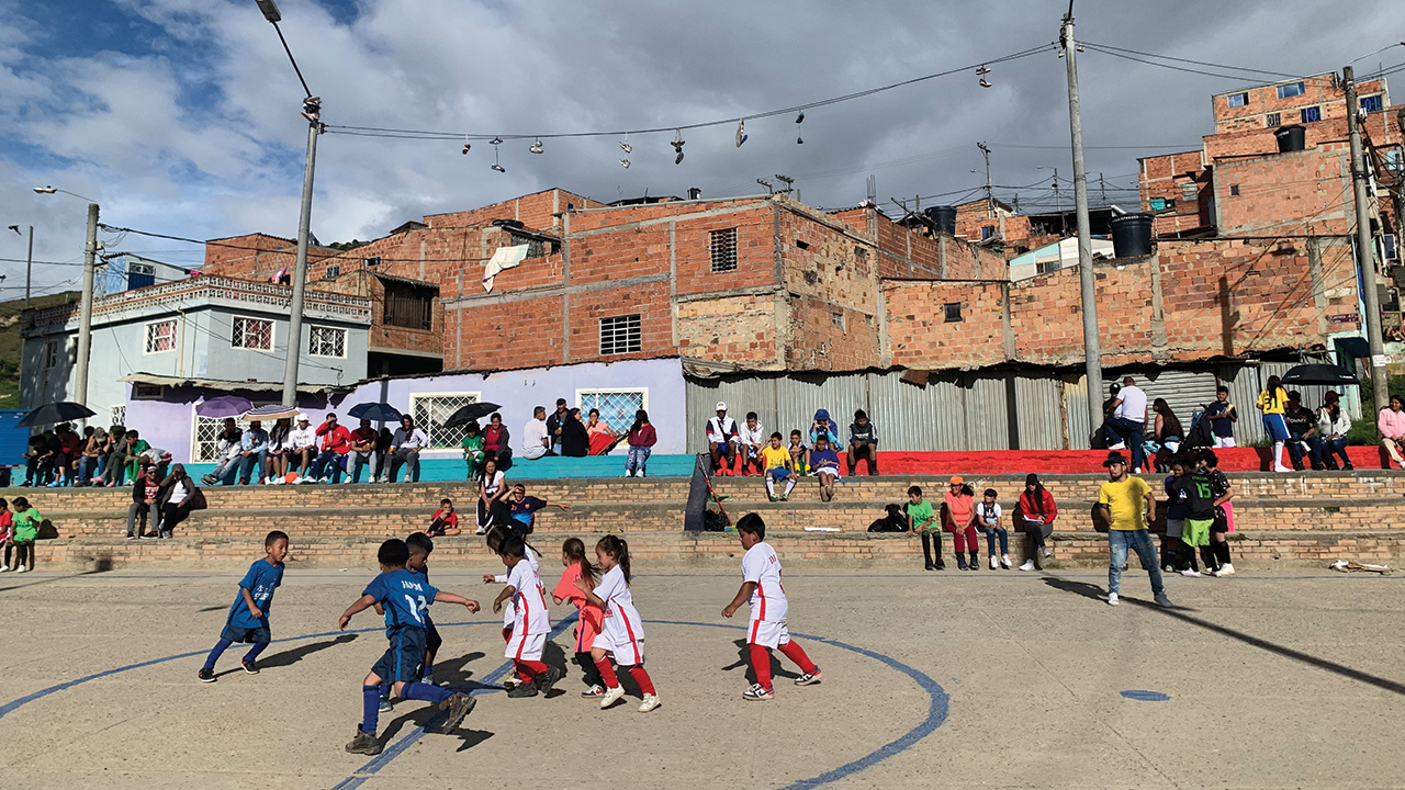 Children play soccer during the annual Mundialito por la Paz (Little World Cup for Peace) tournament. — Clara Unzicker/MCC