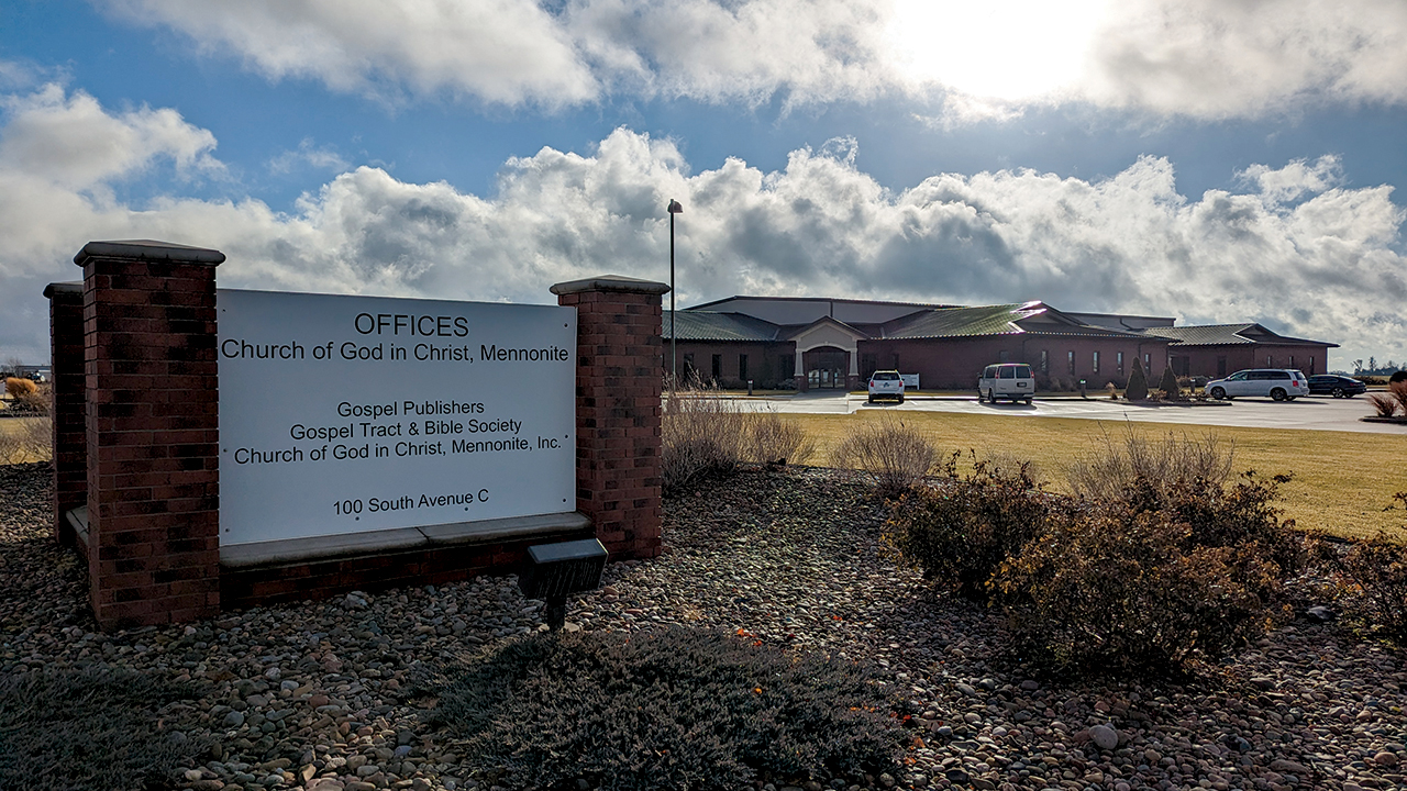 Offices of the Church of God in Christ, Mennonite, are located in Moundridge, Kan. — Tim Huber/AW