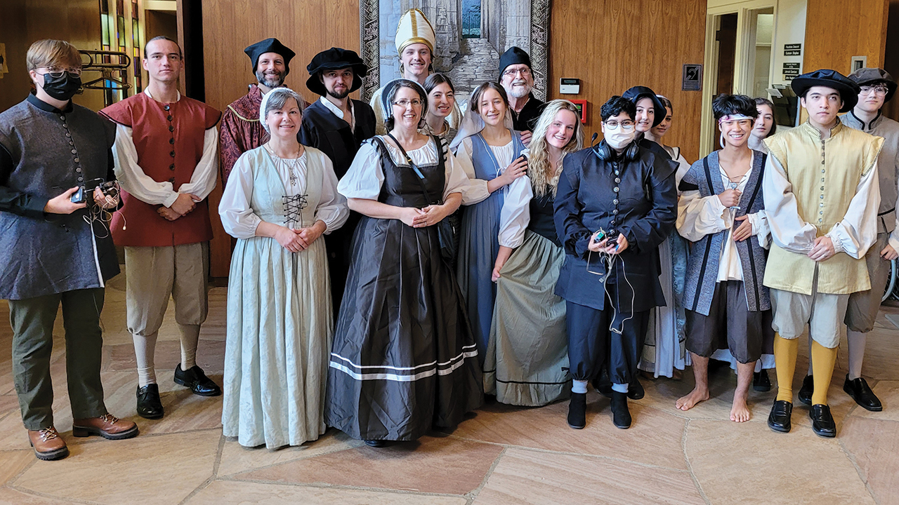 Pacific Union College and PUC Prep students and faculty performed The Radicals, a play about early Anabaptist leaders, in November. — Pacific Union College