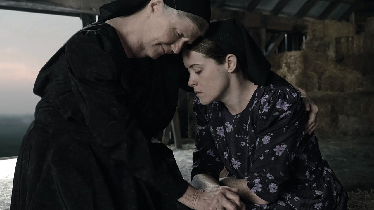 Judith Ivey, left, as Agata and Claire Foy as Salome in Women Talking. — Michael Gibson/Orion Pictures