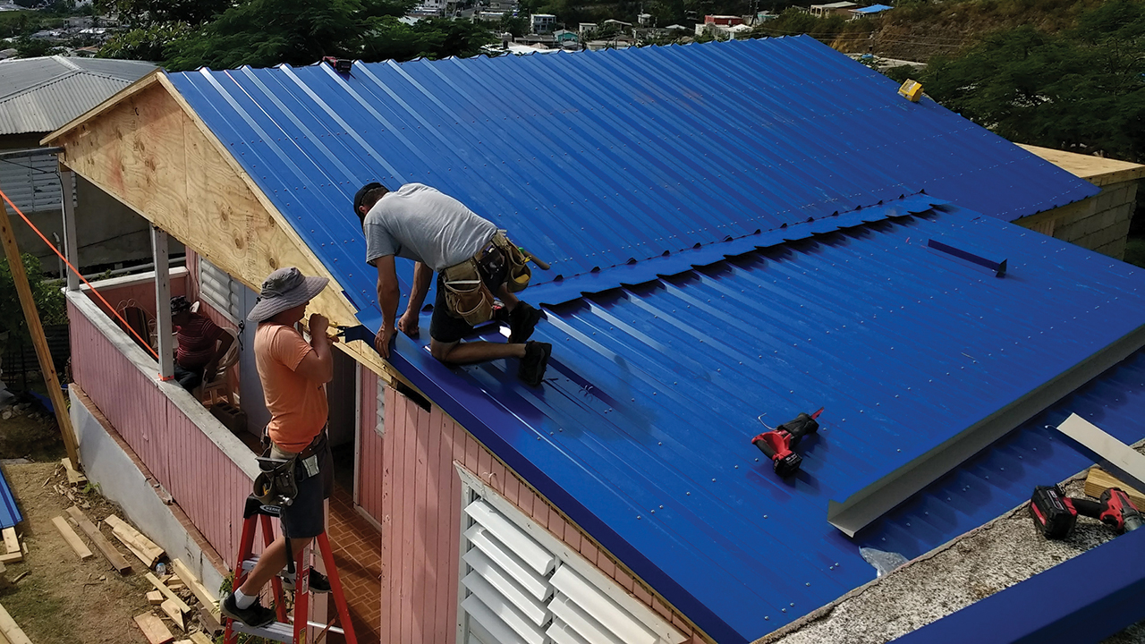 Mennonite Disaster Service began rebuilding for resiliency in Puerto Rico after Hurricane Maria in 2017. None of the houses it repaired sustained roof damage from Hurricane Fiona in 2022. — Mennonite Disaster Service