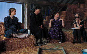 Women Talking director Sarah Polley, right, with actors Rooney Mara, Judith Ivey and Claire Foy. — Michael Gibson/Orion Pictures
