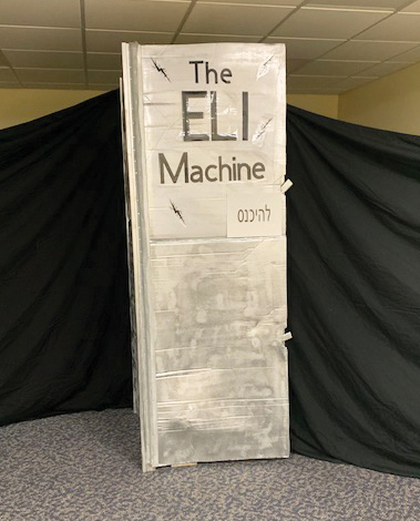 The time-traveling Eli Machine transports children back to Bible times. — Doris Unruh