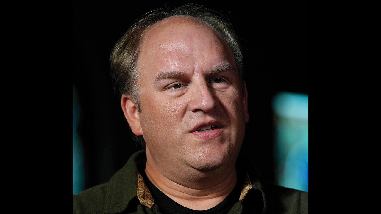 Gerald Groff, a former postal worker whose case was argued April 18 before the Supreme Court, speaks during a television interview with the Associated Press March 8 at a chapel at the Hilton DoubleTree Resort in Lancaster, Pa. — Carolyn Kaster/AP