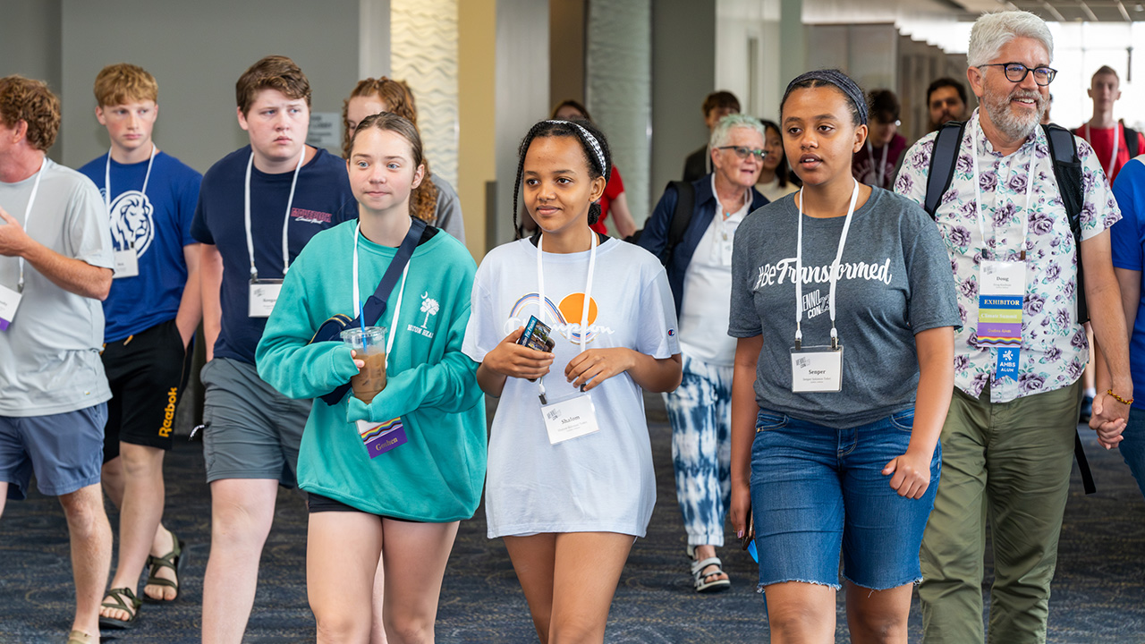 Since 2019, adults and youth have worshiped together at Mennonite Church USA conventions. — Ken Krehbiel/MC USA