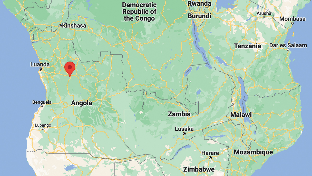 The new settlement started by Low German-speaking Mennonites from Mexico is near Malanje, Angola. — Google Maps