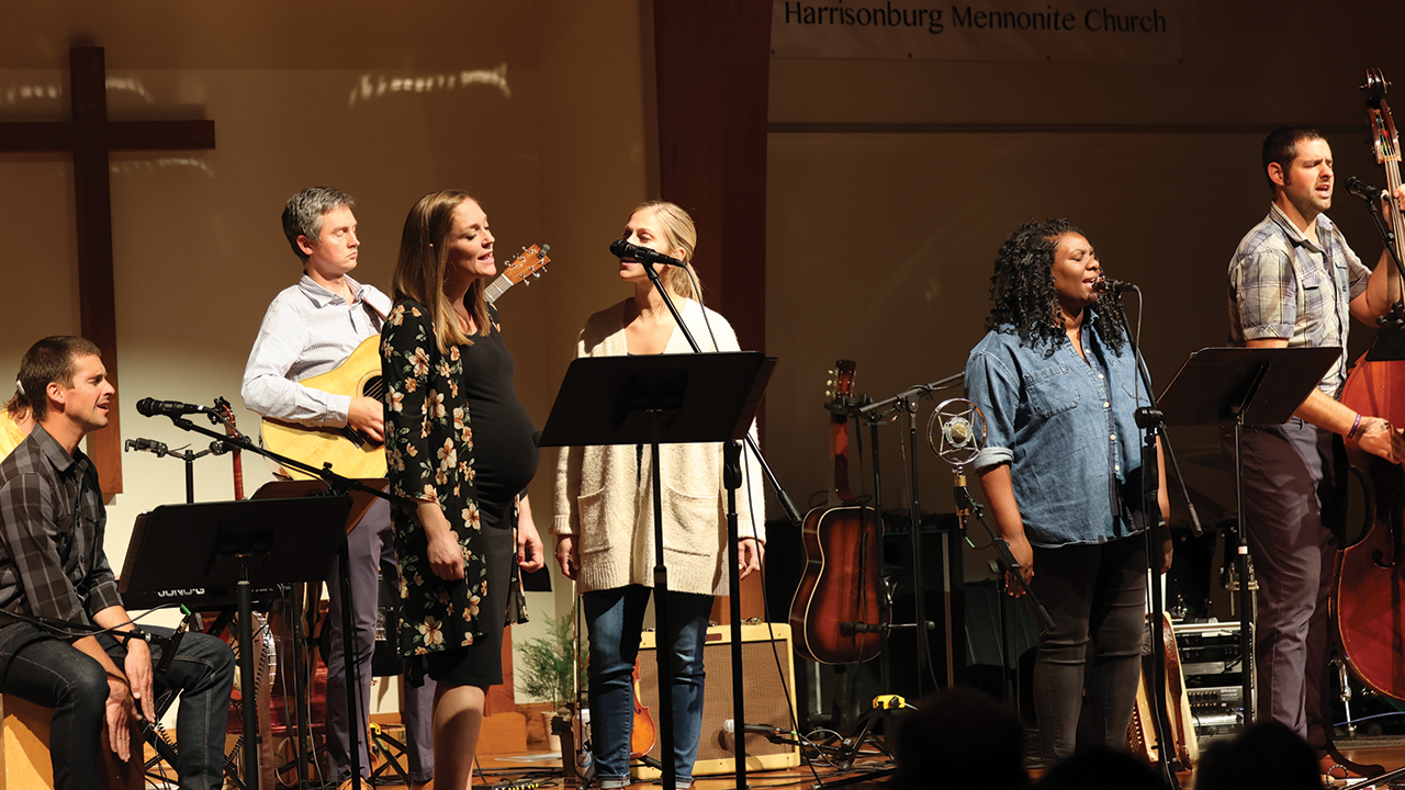 Artists contributing to The Soil and The Seed Project perform Oct. 14 at Harrisonburg Mennonite Church in Virginia. — Virginia Mennonite Missions