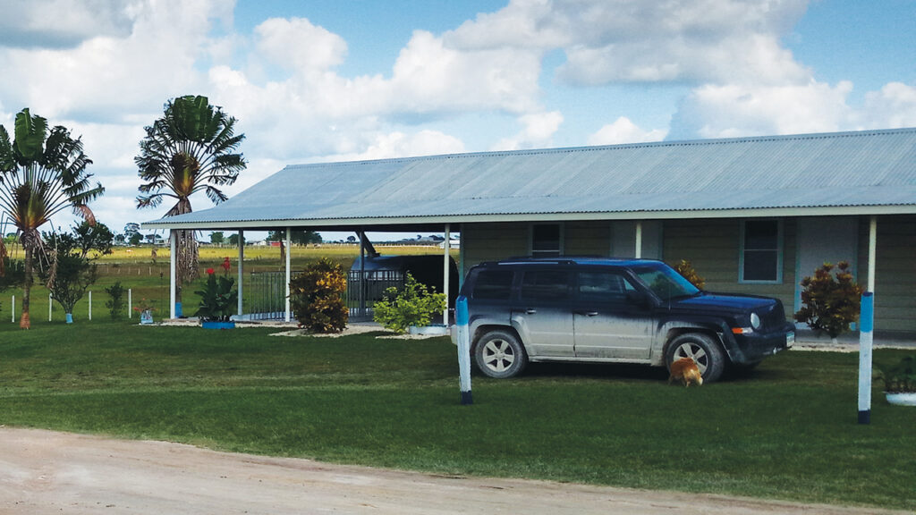 The car Lori Guenther Reesor rode in while in Shipyard Colony, Belize. — Lori Guenther Reesor