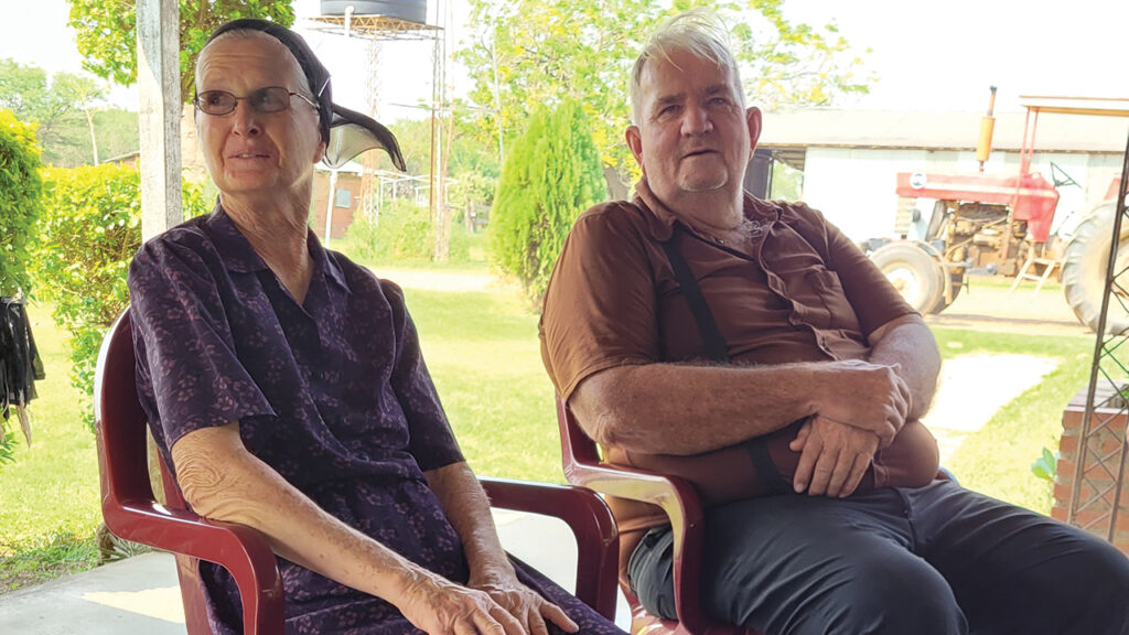 Anna and Daniel Giesbrecht live on the Cupesí Colony near Pailon, Bolivia. Daniel is from Canada; Anna is from Paraguay. — Dick and Kathy Braun