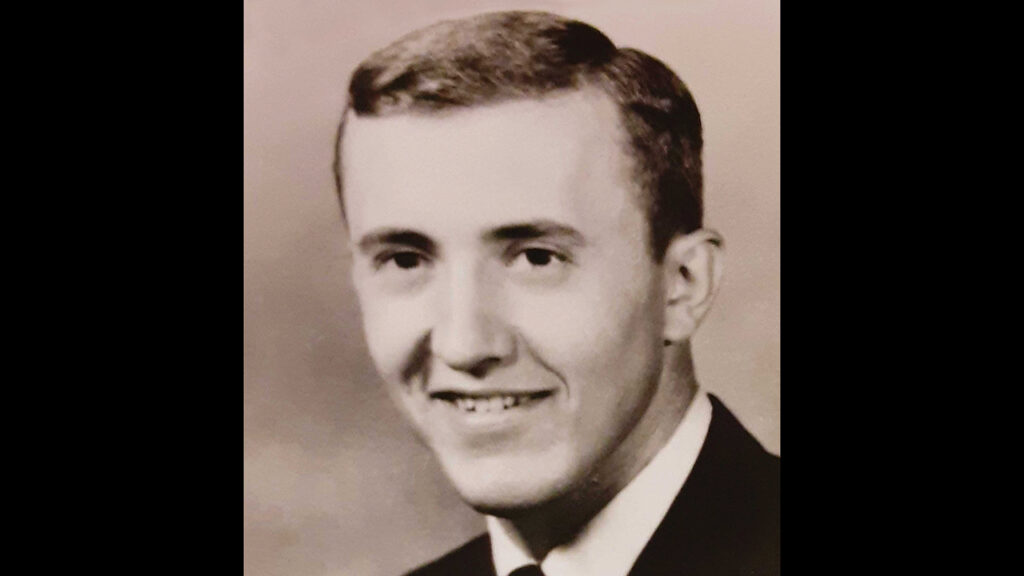 At the University of Kansas in 1968 after six years in the Navy. — Dave Redmon