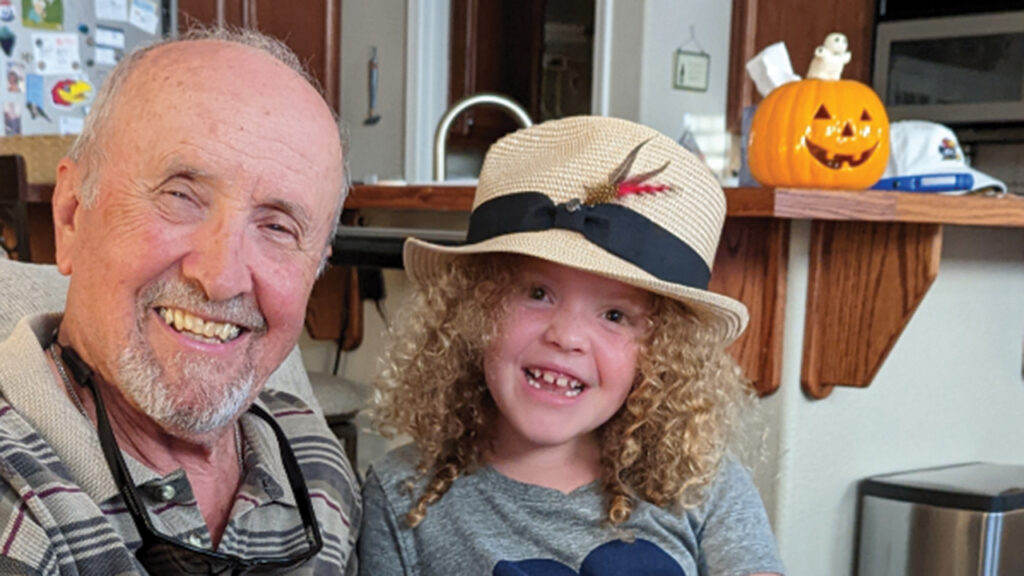 With granddaughter River Redmon in 2022. — Dave Redmon