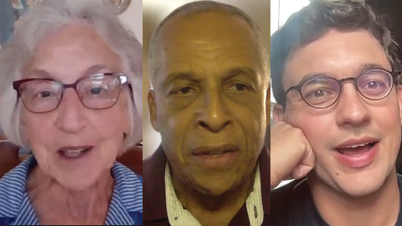 Ruth Yoder Wenger, Ken Sims and Ben Woodward-Breckbill. — Mennonite Church USA