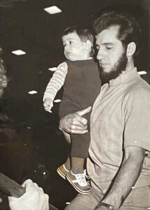 Chad Martin and his father, Armand Martin, circa 1976. Now retired, Armand lives with his wife, Ginny, in Kitchener, Ont., and attends Waterloo North Mennonite Church. — Chad Martin