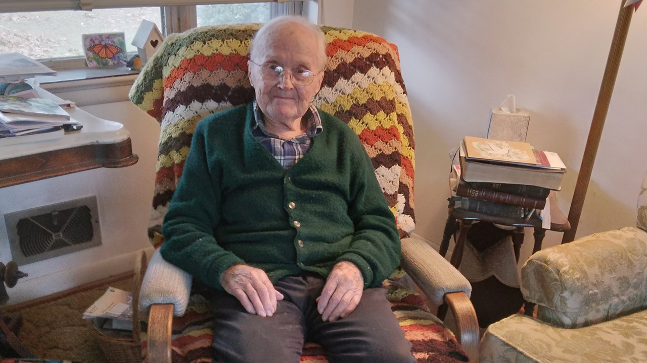 Weaver Reitz, 104, lives independently in his home in Willow Street, Pa. — Eileen Kinch/AW