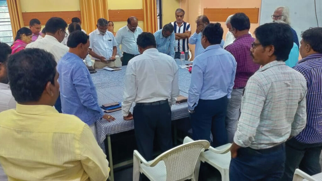 The newly elected Governing Council gathers for its first meeting Nov. 17. — Conference of the Mennonite Brethren Church of India