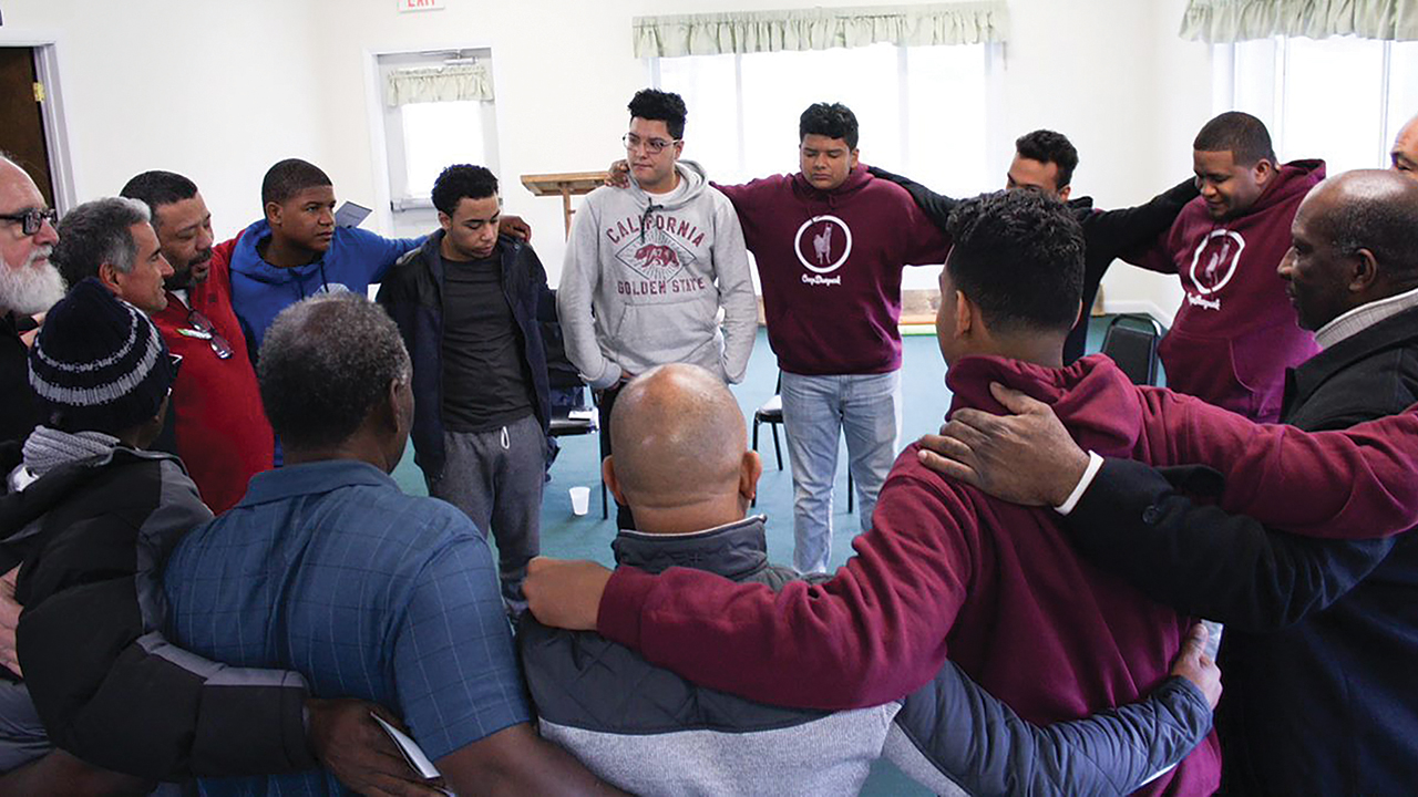Participants from New York City take part in a retreat sponsored by Mennonite Men at Camp Deerpark. — Camp Deerpark