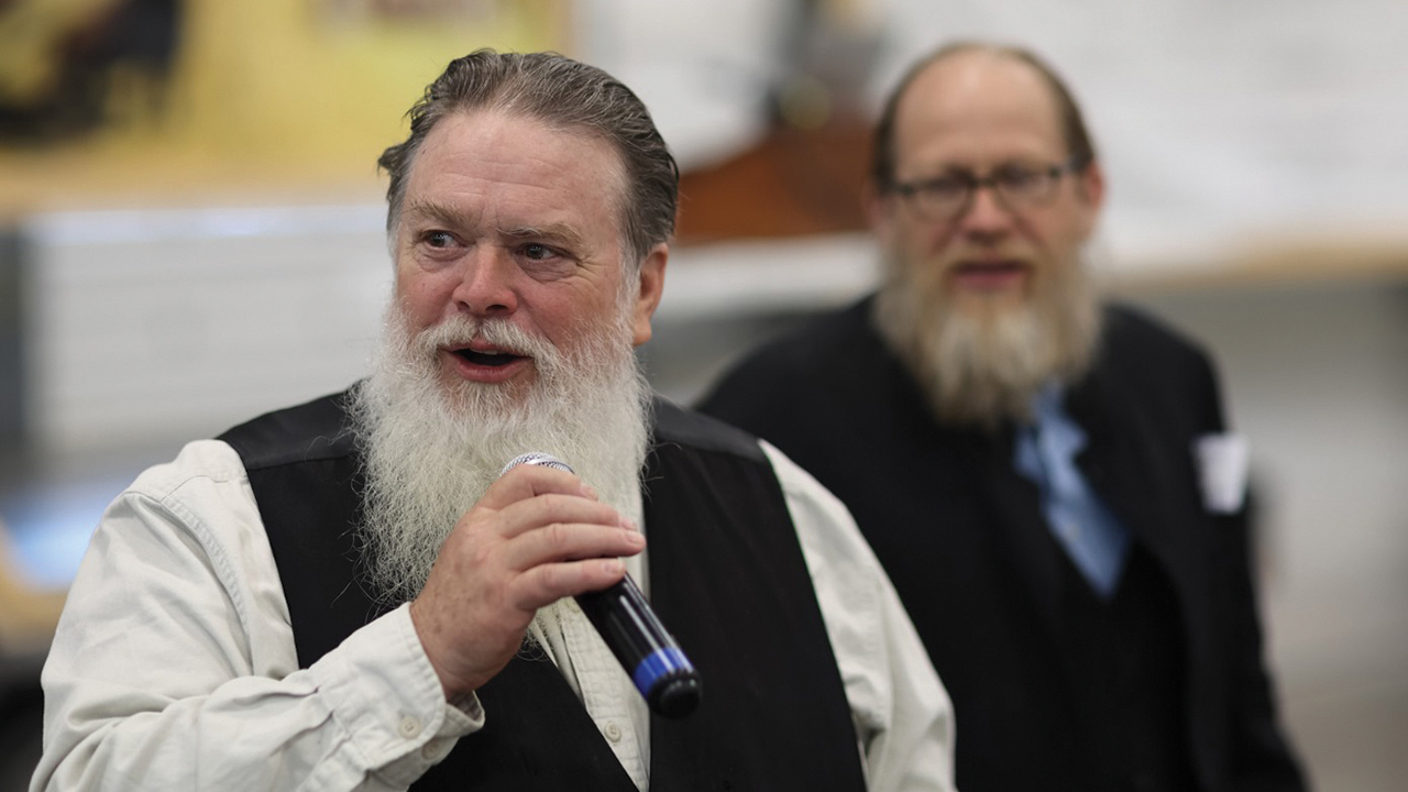 Nathan, left, and Matthias Overholt have been organizing the Anabaptist Identity Conference since 2002. — Patrick Matthews