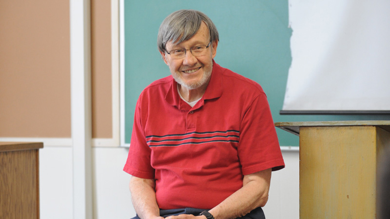 Tabor College professor emeritus of history and religion Richard Kyle. — Tabor College