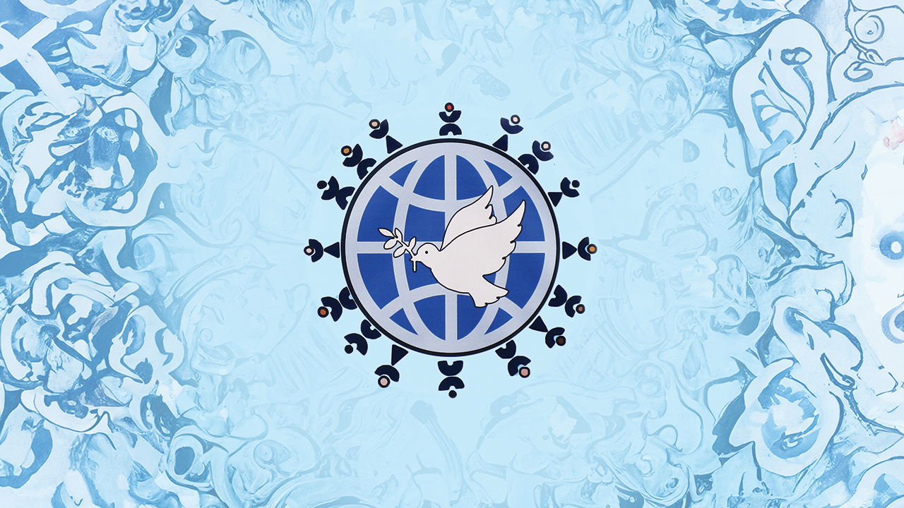 Dove graphic from Sermon on the Mount sign. Sermon on the Mount rents its building to three other small congregations. — Illustration: Hannah Gerig Meyer